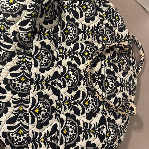 Vera Bradley Black and White Floral Duffle Bag